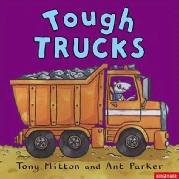 Used Hardcover Kids' Picture Book - Tough Trucks (Amazing Machines) by Tony Mitton, English Text for Toddlers, Includes Dump Trucks