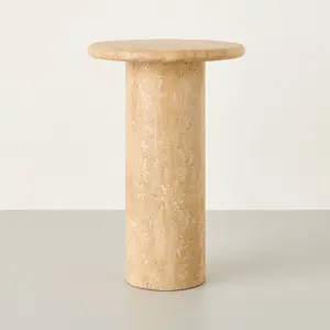 Small Round Travertine Accent Table - Hearth & Hand with Magnolia