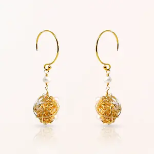 Pearl Wire Earrings