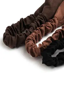 3PCS Suede Velvet Headbands for Women, Cross Knot Solid Color Hair Bands, Soft Turban Style Headwrap, Elegant Sweatband Hair Accessories for Fall & Winter, Chic Bandana Style Hair Band for Daily Wear & Vacation