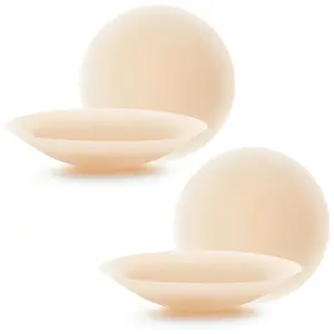 Go Braless Ultra-Thin Grippy-not-sticky Silicone Pasties Non-Adhesive Seamless Nipple Covers Reusable Sticky Free Breast for Women