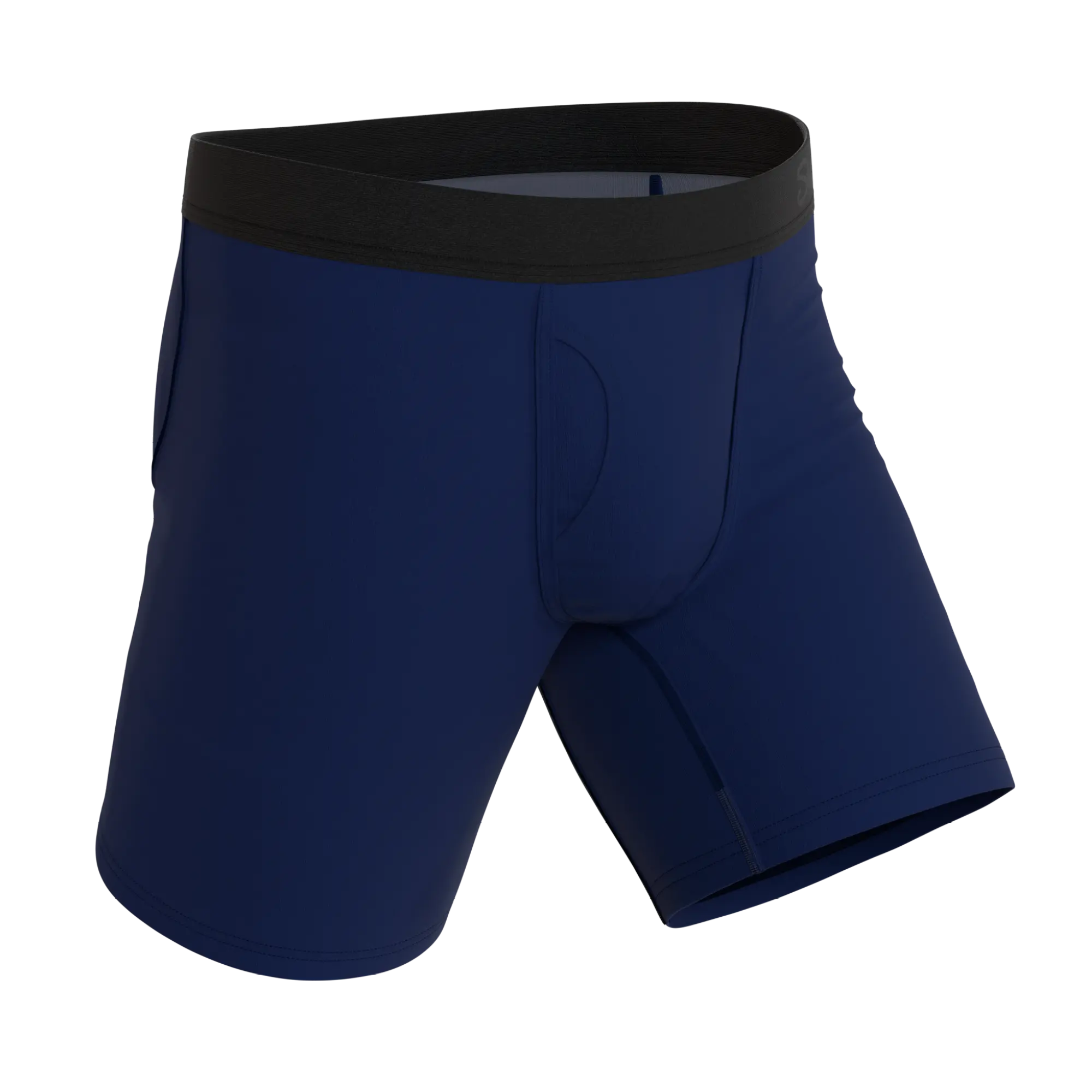 The Big Blue | Shinesty Navy Ball Hammock® Boxer - Long Leg