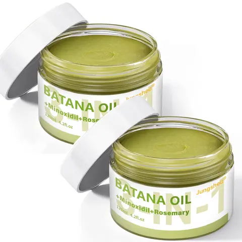 Jungshea Batana Oil Hair Growth Scalp Care Serum - 3-in-1 Lightweight Daily Minoxidil, Rosemary Oil, Biotin Remedy - Root Enhancer, Thickening Regrowth Formula Haircare Product - 4.2 oz Growth & Thickening Scalp Care Solution