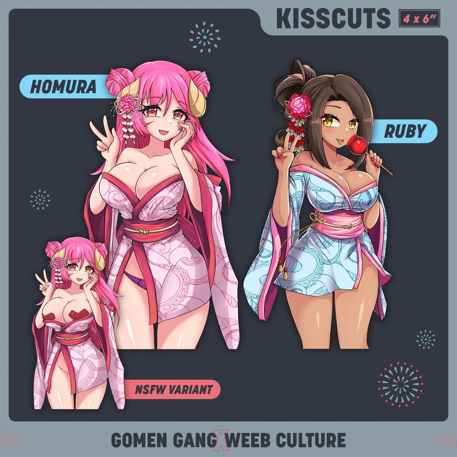 [Gomen Gang X Weeb Culture] Homura & Ruby Sticker