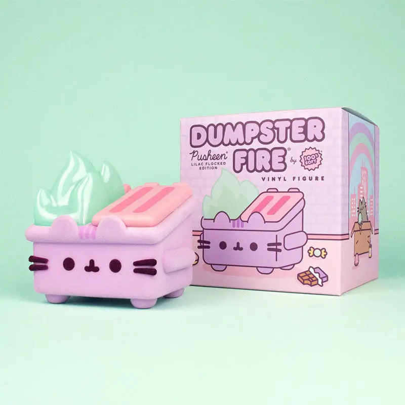 JapanLA Exclusive Lilac Pusheen Dumpster Fire Figure JapanLA Exclusive Lilac Pusheen Dumpster Fire Figure