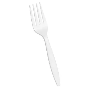 White Plastic Forks - 7.5 in. - 16 Count