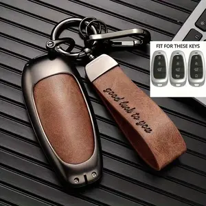 Innovative Zinc Alloy Key Fob Cover, Key Fob Protector for Hyundai Tucson Sonata Hybrid Nexo Nx4 Santa Fe Dn8, Compatible with 3/4 Button Car Accessories
