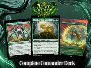 Aeve Slimes Unleashed MTG Proxy Deck + MTG Commander + Token