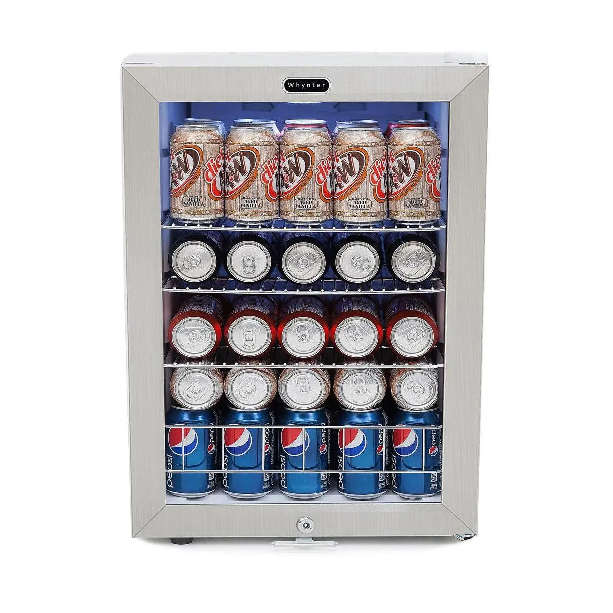 Whynter 90-Can Beverage Refrigerator with Lock Whynter 90-Can Beverage Refrigerator with Lock