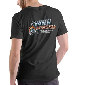 CRAVEN MOOREHEAD MACHINE AND PERFORMANCE Funny name T Shirt, Unisex Cotton