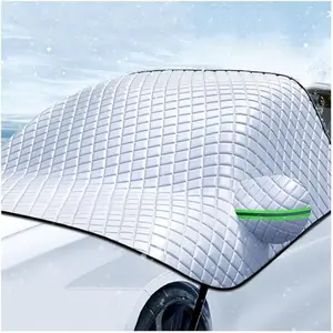 90''*55''Windshield Cover for Sun Ice Snow, Heavy Duty Ultra Thick Protective Windscreen Cover, Car Windshield Cover, Snow Ice Frost Sun UV Dust Water Resistent - Pefect for Car SUV All Years Summer/Winter