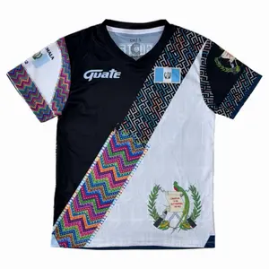 Guatemala Jersey Típica Pedacitos Unisex Soccer Jersey with National Flag  Guate Bold Colors for Men Women