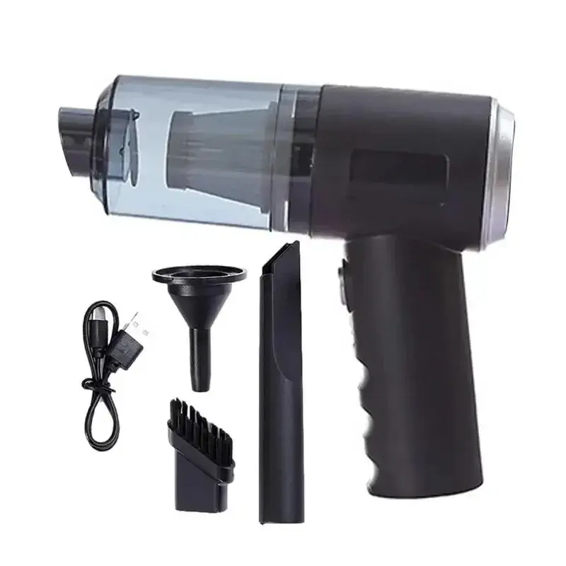3 in 1 Integrated Suction and Blowing Vacuum Combination Vacuum Cleaner USB Charging Small Car Household Vacuum Cleaner NONE