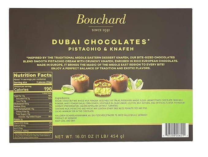 Dubai Chocolate Made n Europe with Premium Chocolate, 41 Pieces. 1lb