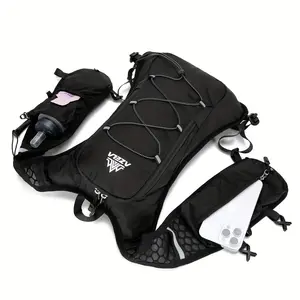 Running Hydration Vest for Women Men, Lightweight Adjustable Camel Hydration Backpack Water Backpack with 16.91oz Soft Flask, for Trail, Cycling, Biking, Running, Marathons, Cycling (Backpack with 16.91oz Soft Flask)
