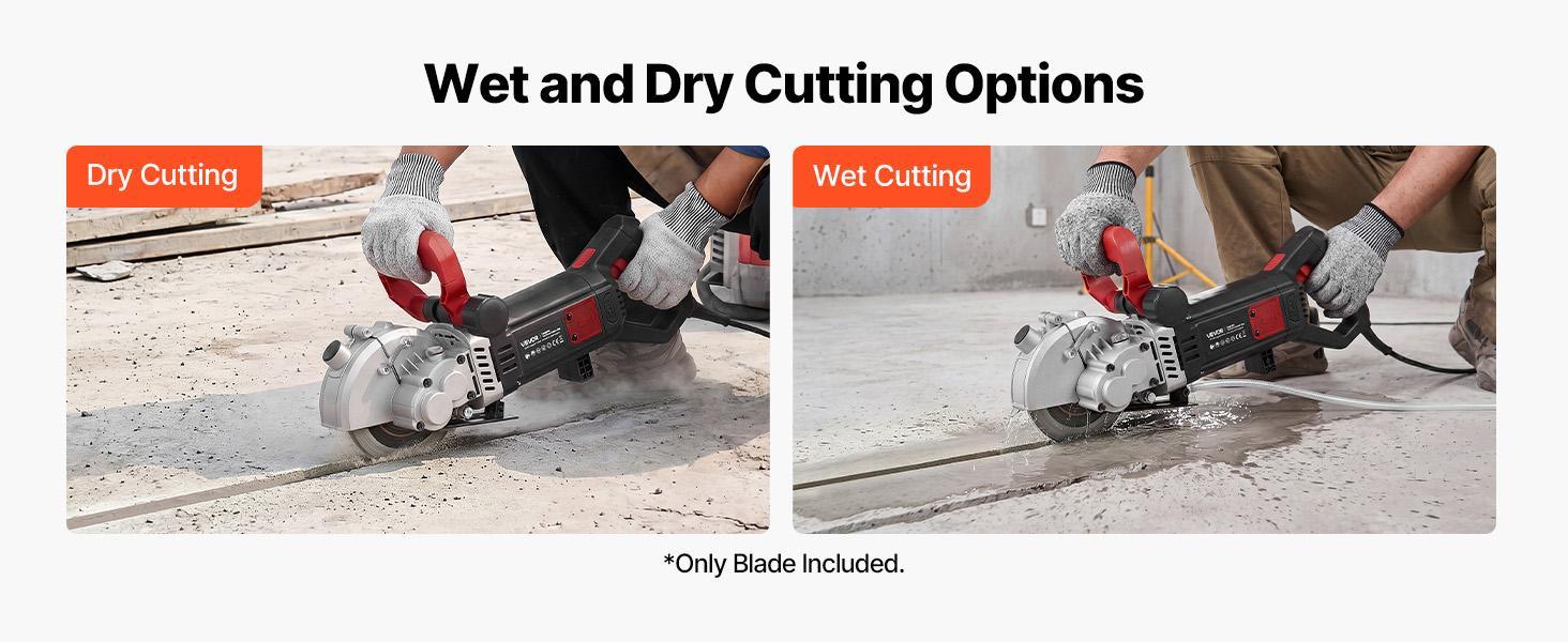 VEVOR Diamond Wall Chaser Saw Blades, 5-Blade 6.3in (160mm) Size, 0.87in Arbor, 65Mn Steel Core, 2.4mm High-Hardness Segments, Brass Bushings, Dry and Wet Cutting for Masonry/Construction, Easy Installation, Clean Edges, Wide Compatibility