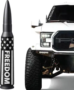 Badass Car Antenna Topper for Dodge Ram & Ford F150 F250 F350 Super Duty Ford Raptor Bronco Trucks - Anti-Theft Design-Radio Antenna Topper for Truck 1990 - Current (Freedom)