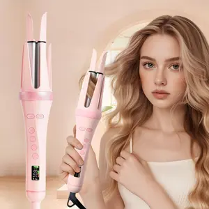 Automatic Rotating Curling Iron, 1 Count 32mm Big Wave Curler, Deep Slot Negative Ion Anti-scalding & Anti-tangling Ceramic Coating Curling Wand