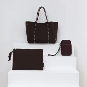 ESPRESSO TRAVEL SET: EVERYDAY TOTE + LAPTOP SLEEVE + PASSPORT WALLET
