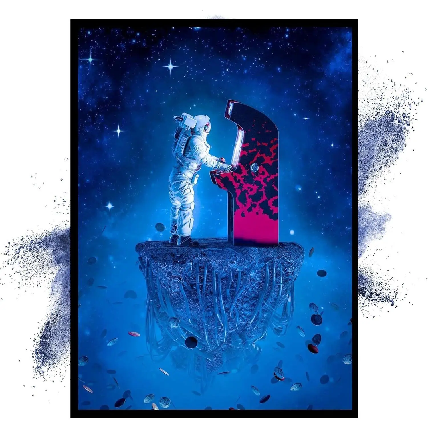 Insire Gaming Posters, Astronaut Poster, Poster for Wall, Gaming Poster, Astronauts Poster, Video Gaming Posters, Poster Gaming - Unframed (11x14”) POSTER