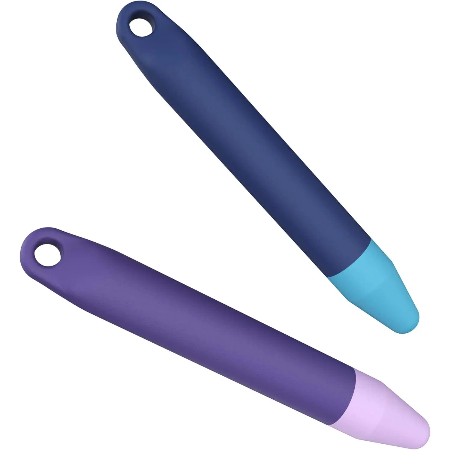 -Friendly Pens for Touch Screens - 2 Pack of Purple and Blue Stylus Pens Compatible with Kindle, iPad, iPhone