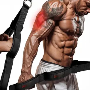 Tricep Rope  Attachments for Gym Use -  Gym Equipment for /Gym Accessories - Multi Workout Rope  Machine Attachment - Gym Rope Grip with 4 Anti-Slip Handles