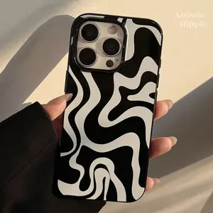 Personalized Abstract Geometric 15promax Apple 16 Phone Case Suitable for iPhone 1711 Shockproof 12 Soft