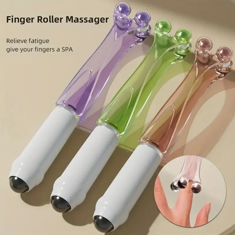 3pc Finger Massage Roller - Multifunctional Hand & Joint Massager for Palm, Fingers Stress Relief, Perfect Thanksgiving, Holiday & Birthday Gift for Friends and Family