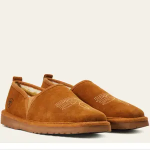 Men’s Ariat Lasso Square Toe Slipper Lasso Chestnut Footwear