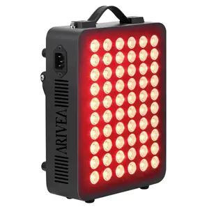 Arivea Dual Wavelength LED Panel – 660nm Red + 850nm NIR, Full-Body & Targeted Light Therapy with Timer,Skin Care Devices