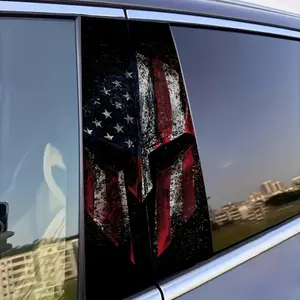 American Flag B Pillar Car Stickers, Heavy-Duty Vinyl Self-Adhesive Scratch Resistant, Easy Install & Remove for Cars Trucks Suvs, Truck Decals