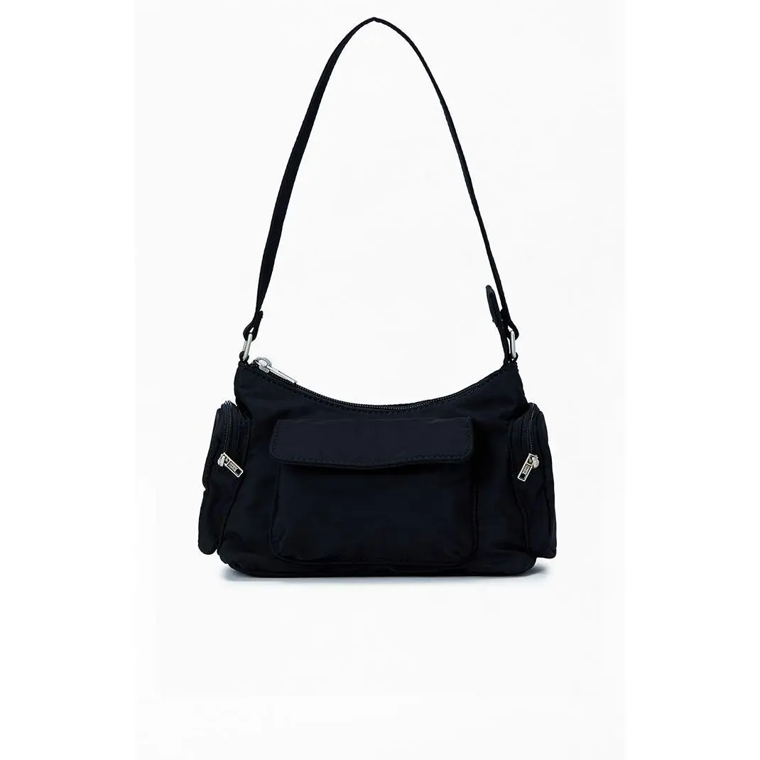 John Galt Women's Black Shoulder Bag John Galt Women's Black Shoulder Bag
