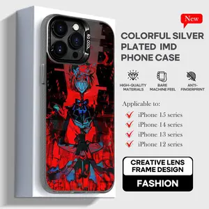 A-Hazbin h-Hotel-Alastor Phone Case black IMD Colorful Phone Case Silver Cover Suitable for Apple iPhone 17 16 15 14 13 12 11 XS Pro M