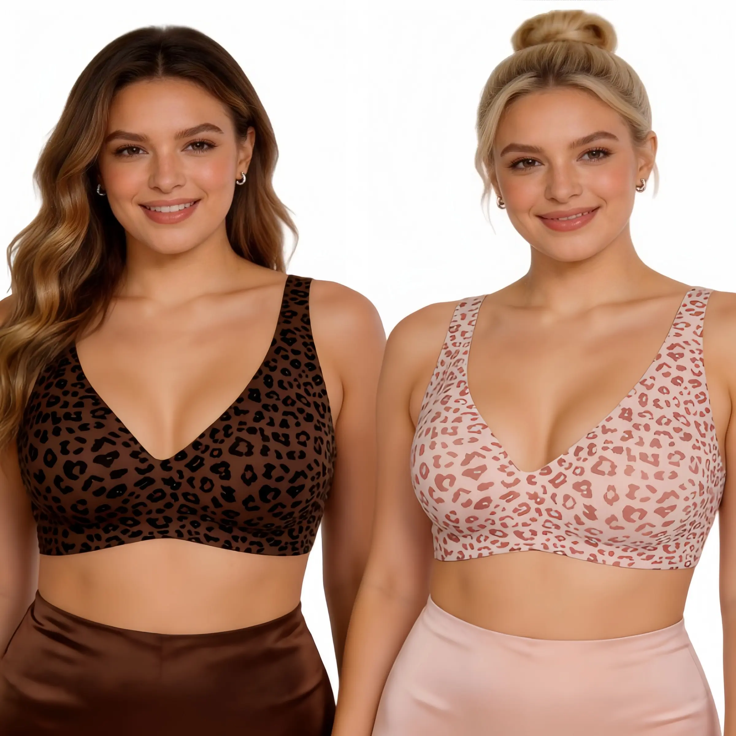 Viral-style jelly gel design women's underwear - without underwire, suitable for plus-size, individually packaged Everyday
