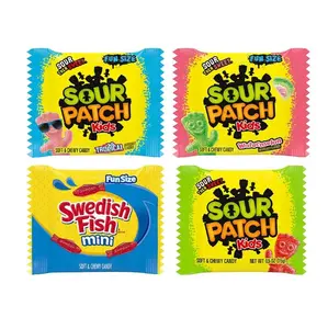 SOUR PATCH KIDS and SWEDISH FISH Candy, Fun Size, 200 pk.