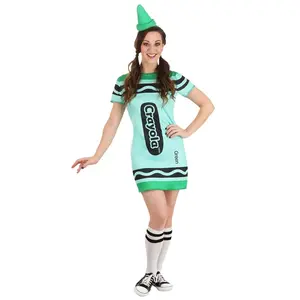 Women's Green Crayola Crayon Costume
