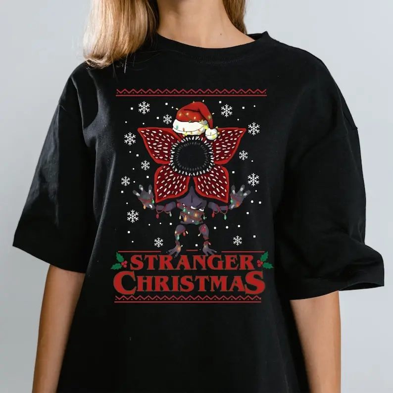 Christmas Things T-Shirt, Stranger Christmas Shirt, Family Ugly Christmas Tee, Christmas Movie T-Shirt, Retro Xmas Shirt