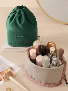 Comfortable Soft Drawstring Makeup Bag, Water Bucket Style, Perfect for Travel & Daily Use, Travel Essentials, Stylish Cosmetic Organizer