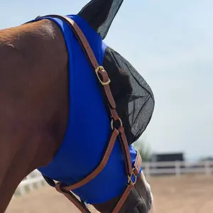 Durable High Elastic Horse Fly Mask, Anti-Wear Fit Design, Essential Equine Protection, Prevents Summer Infections, Set of 2