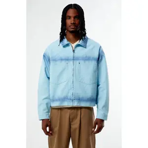 Pacsun Men's Blue Billie Gas Jacket Pacsun Men's Blue Billie Gas Jacket