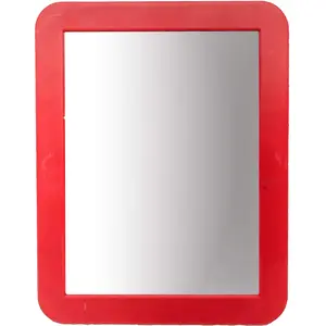 Rectangle Magnetic Locker Mirror, 5.25x6.875 in Real Glass Mirror for Home Supplies & Home Decor