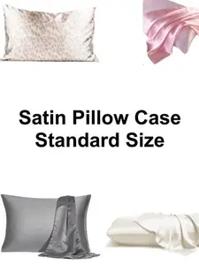 Satin Pillow Case with With Hidden Zipper Great for Hair and Skin Standard Size