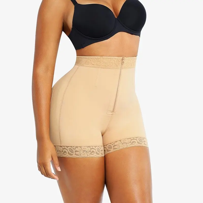 Shapellx AirSlim Lace Steel Boned Shapewear for Women Butt Enhancer Tummy Tucking Shorts Womenswear Comfort Fajas Colombianas Basic Post Surgery 2
