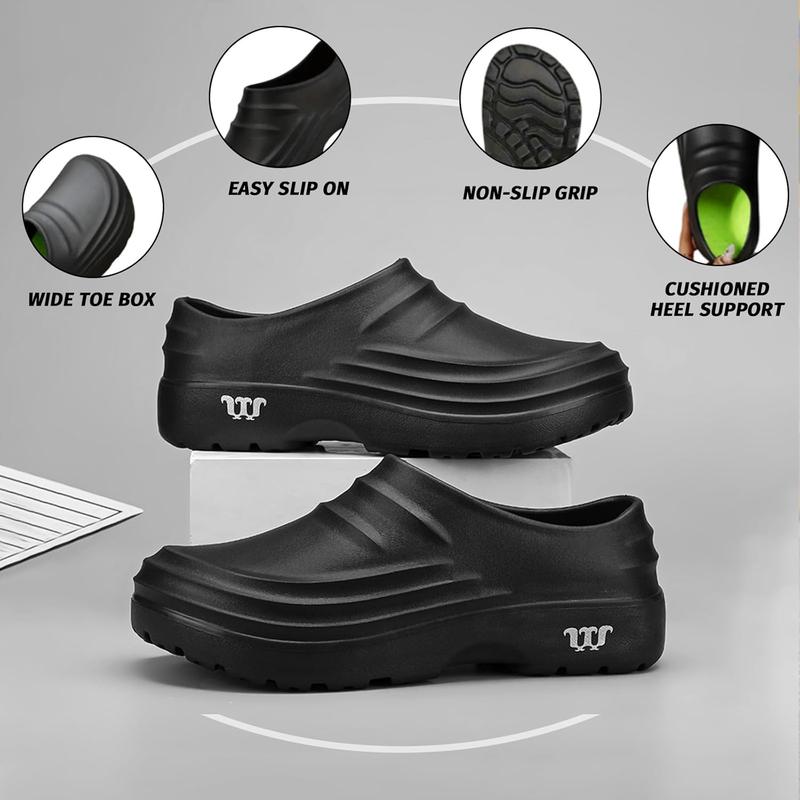Chef Shoes for Men - Slip Resistant, Lightweight & Waterproof Garden Clogs for Women, Ideal Work Shoes for Kitchens Footwear Boy clogs men
