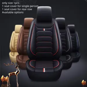 Universal PU Leather Car Seat Cover, Front & Rear Split Bench Protector, Easy Installation, Durable Seat Protection for Cars & Suvs
