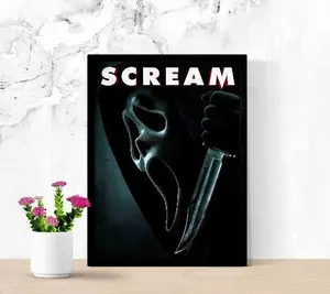 Scream Art Print, 2026 Movie Poster, Ghostface Horror Wall Art for Movie Collectors, Scream VII Modern Film Decor, Trendy Movie Decor
