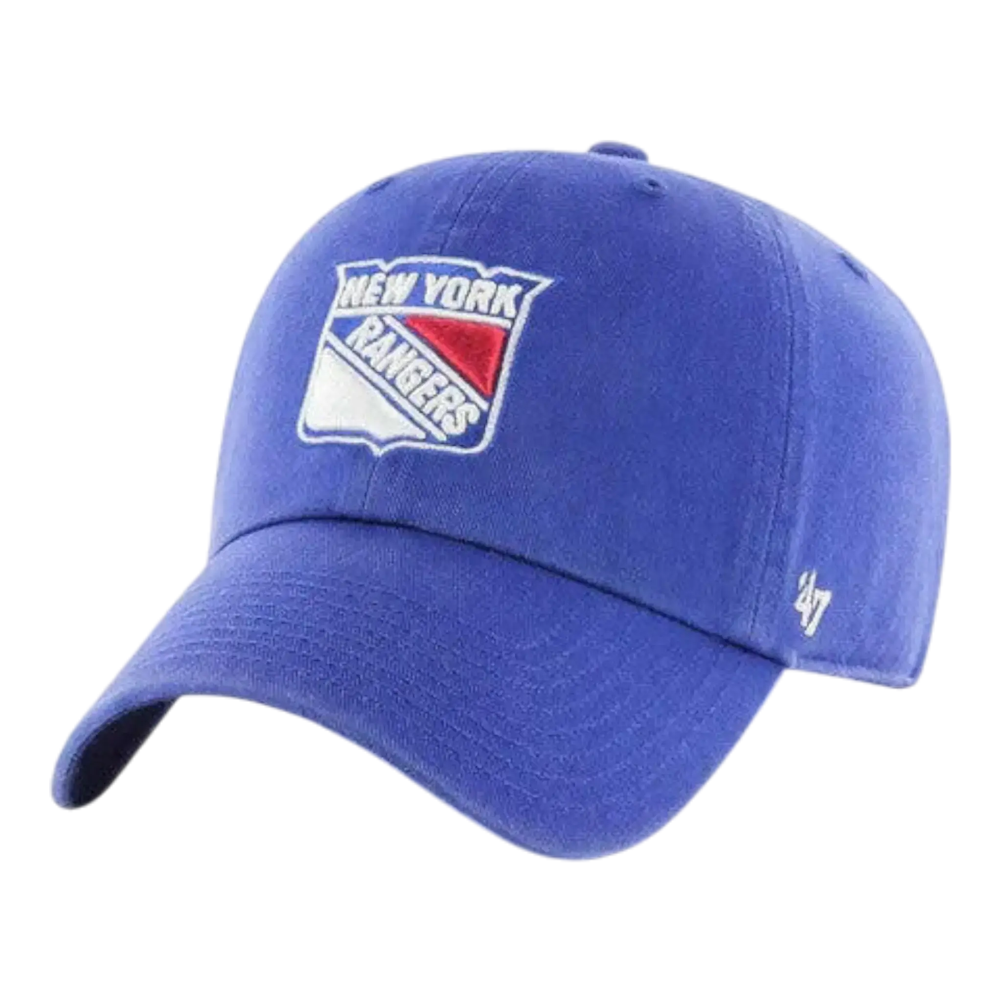 47 Brand Clean Up Strapback in New York Rangers Royal | Adjustable Cap