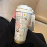 Premium Religious Double Wall Insulated Coffee Cup, 530ML Stainless Steel Vacuum Travel Mug with Straw and Lid, Travel Mugs Insulated For Hot And Cold, Ideal for Hot/cold Drinks, Flasks, Insulated Travel Drinkware, Stainless Tumbler, Insulated Cups