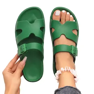 2026 Women's EVA Strap Casual Sandals, Comfortable and Flat Sandals,Elegant Sandal, Summer 2025 Outdoor Beach Shoes Slippers for Women & Girls
