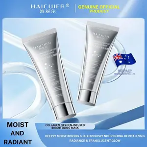 Collagen Oxygen Glow Peel-Off Mask with Scraper, Deep Moisturizing Skincare, Dual Hydration, Daily Beauty Essential, Perfect Gift